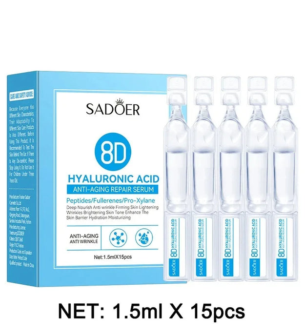 Hyaluronic Acid Face Serum Anti-Aging Deep Nourishing Fullerene Collagen Wrinkle Essence Whitening Lifting Skin Care