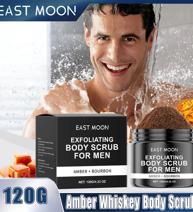Caramel Sea Salt Body Scrub Exfoliates Dead Skin Cells Deeply Hydrates And Nourishes Cleanses Pores Men's Bath Scrub