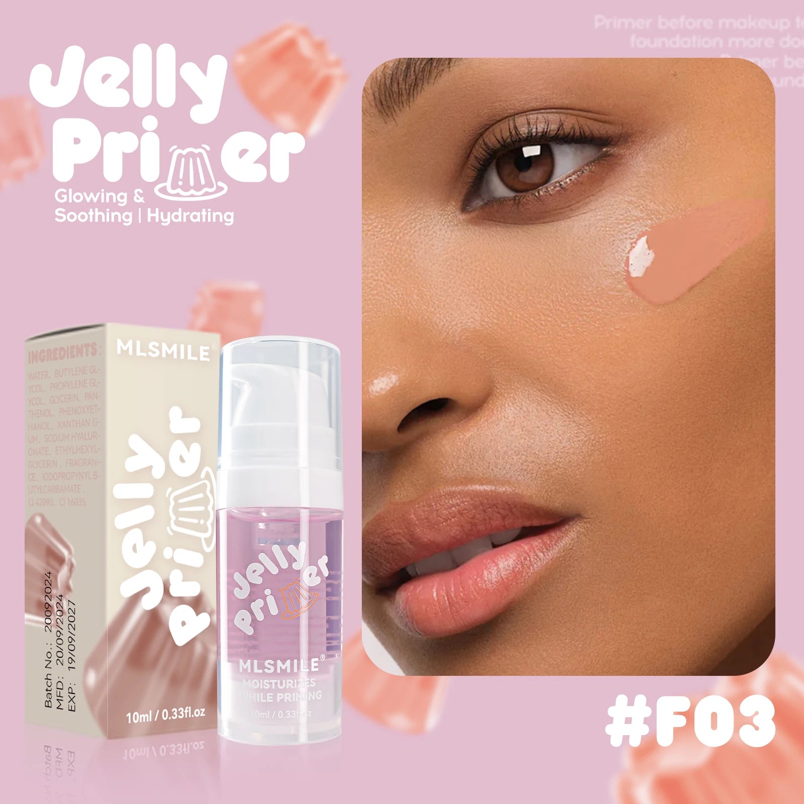Transparent Jelly Primer Makeup Base Invisible Pore Oil-control Matte Finish Long Lasting Makeup Holding Pre Makeup Primer Gel