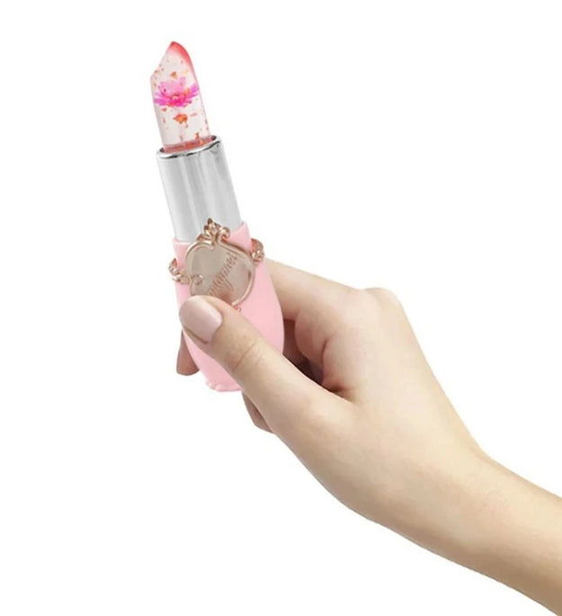 make up 6pcs Lipstick Set Flower Jelly Crystal Clear Long Lasting Lips Color Change Pink lip gloss Cosmetics