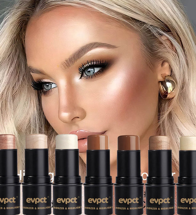 Highlighting&Bronzer Stick Face Brightening Blusher Rouge Concealer Pen Long Lasting Corrector Nose Shadow Contouring Cosmetics