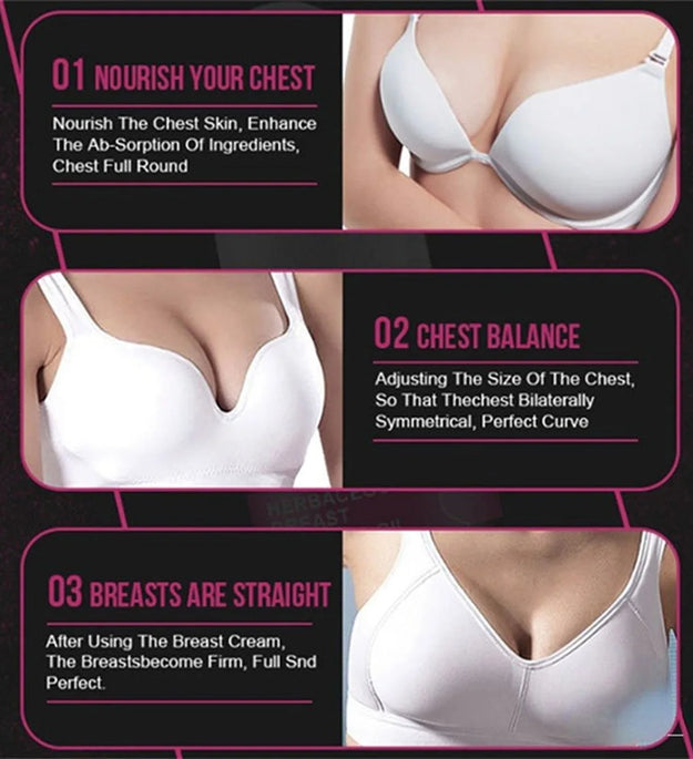 Breast Enhancement Essential Oil Cream Firms Breast Enhancement Safely without Side Effects