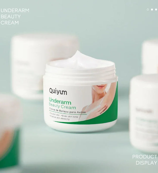 Quiyum Underarm Body Cream Armpit Legs Knee Elbow Cream Dull Remove Dark Spots Melanin Brighten Skin Care 30g