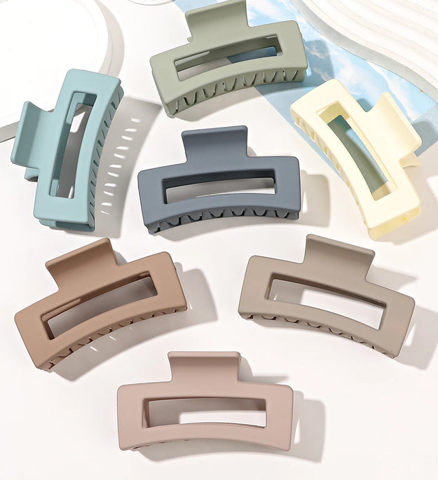 7 Pcs Big Hair Claw Clips 3.4