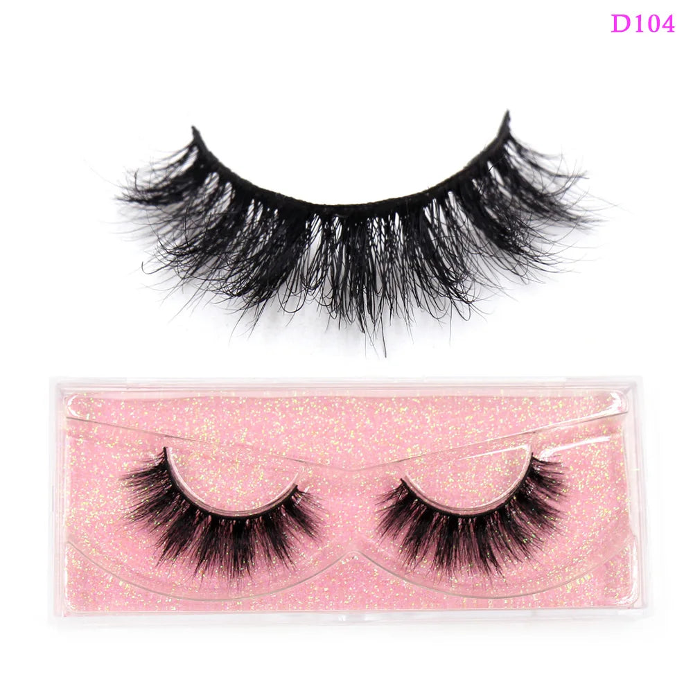 LEHUAMAO Eyelashes 3D Mink Lashes natural handmade volume soft lashes long eyelash extension real mink eyelash for makeup D103