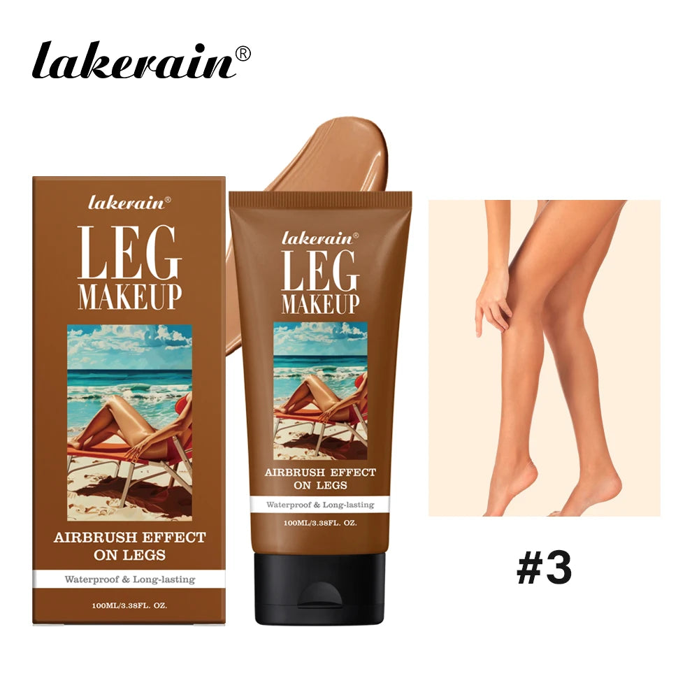 100ml Leg Makeup Long-lasting Waterproof And Anti-Transfer Concealer Even Skin Tone Wheat Tan Brown Liquid Foundation - BlissFully