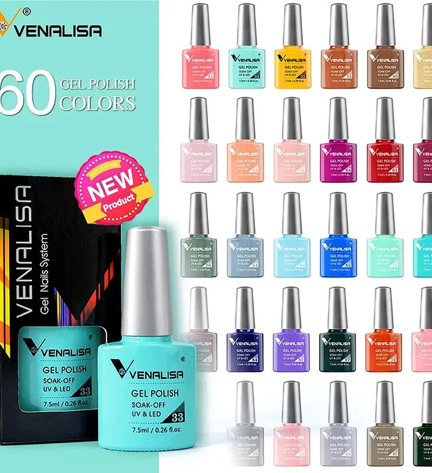 Luxury Color Nail Gel Venalisa Gel Nail Polish Lacquer Soak Off UV LED Long Lasting Nail Gel Varnish Good Price Super Gel Polish