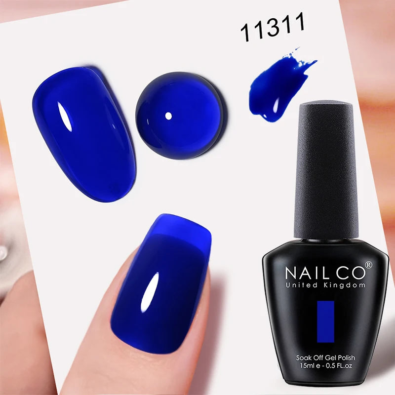 NAILCO 15ml Hema/TPO Free UV Gel Nail Polish Nail Art Manicure Nail Professionals Base Top Varnish Semi Permanent Vernis Nail