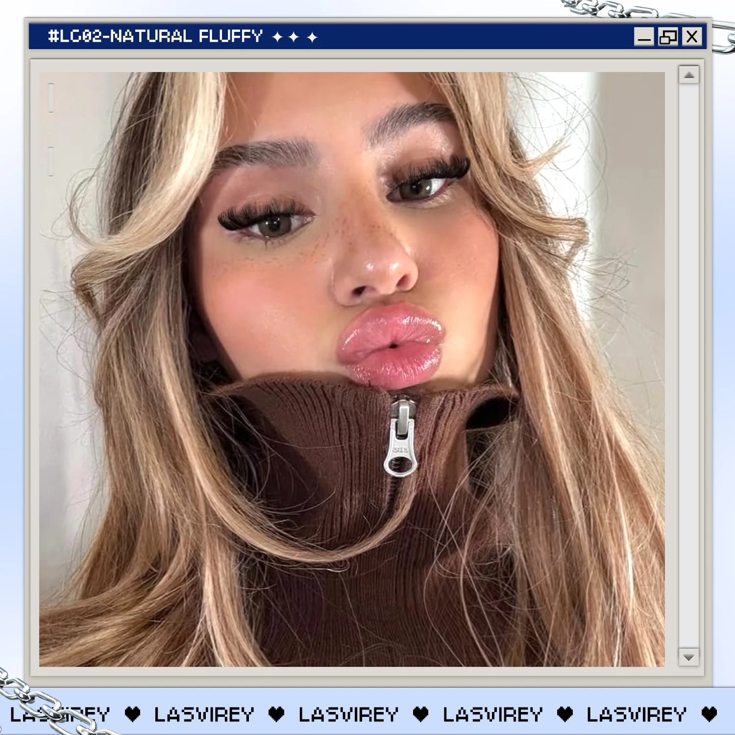 Lasvirey Cluster Lashes Kit DIY Fluffy Lash Clusters 4 IN 1 Mixed Full Set Individual Eyelashes Extension with Lash Bond & Seal