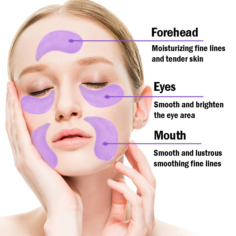 IMAGES Grape Moisturizing Collagen Eye Mask Anti Dark Circles Eye Bags Anti-aging Eyes Masks Beauty Skin Care Eye Patches 60Pcs