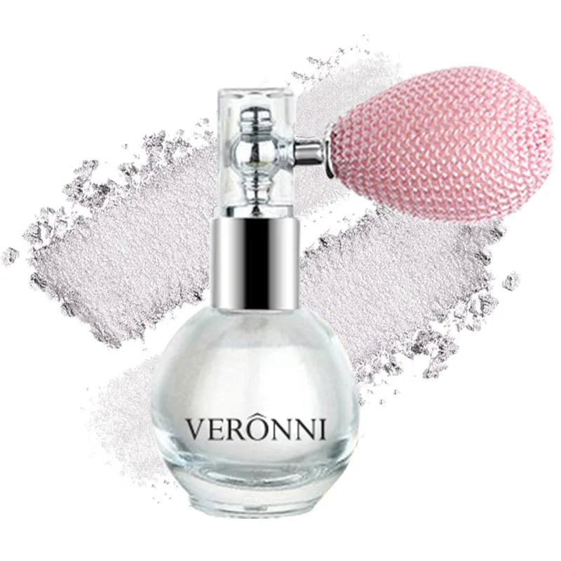 High Gloss Body Diamond Shimmering Spray Powder Highlight Powder Makeup Suitable for Facial and Body Skin Hair Clothes Cosmetics