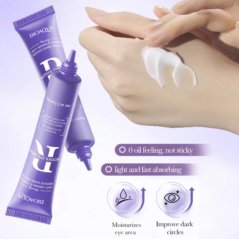 BIOAQUA Retinol Eye Cream Anti Dark Circles Remove Eye Bags Anti-puffiness Firming Repairing Moisturizing Eyes Skin Care