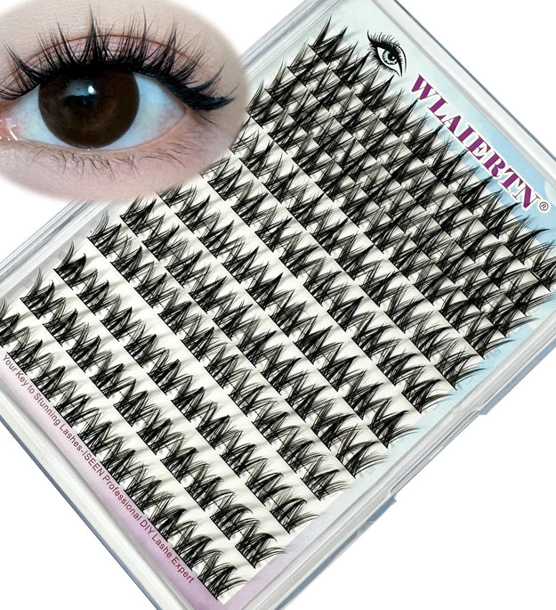 3D DIY Segment False Eyelashes Manga False Eyelash Natural Anime Eyelash Cosplay 3D Spiky Wispy Thick Reusable Cluster Lashes