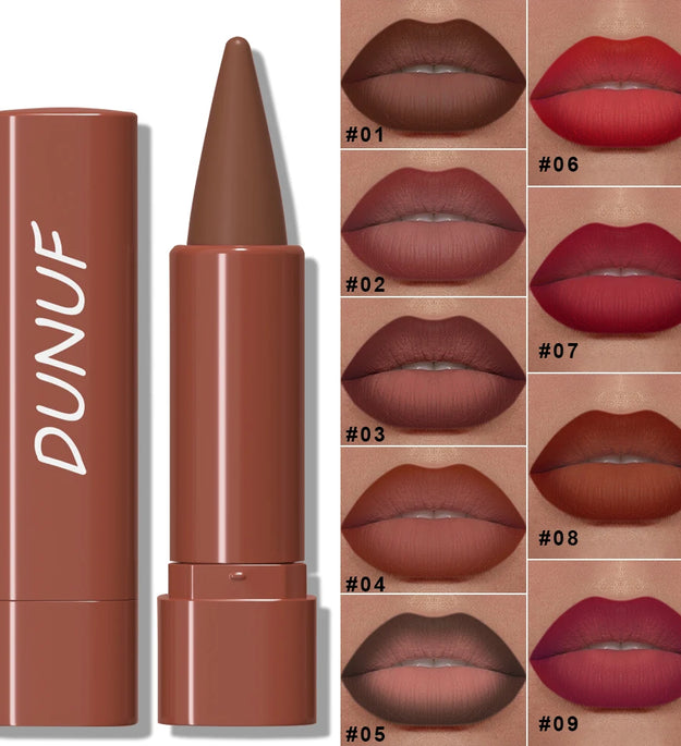 Gradient Lip Liner Pen with Matte Velvet Finish Smooth Application  Lipstick for Defined and Elegant Lips