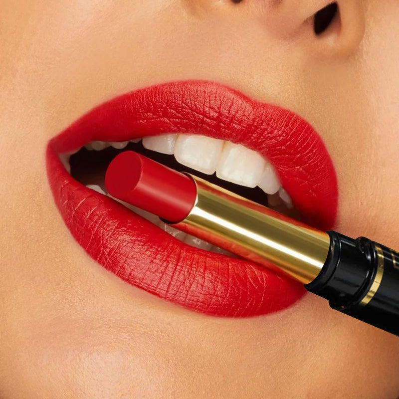 Pudaier Makeup 2 in 1 Matte Lipstick & Lip Liner Nude Lip Stick Pencil Make up Cosmetics Lip Balm Matt Cream Lipbalm Lipliner