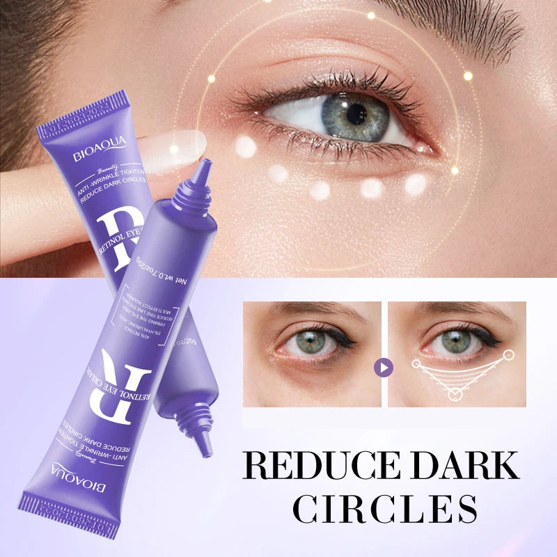 BIOAQUA Retinol Eye Cream Anti Dark Circles Remove Eye Bags Anti-puffiness Firming Repairing Moisturizing Eyes Skin Care