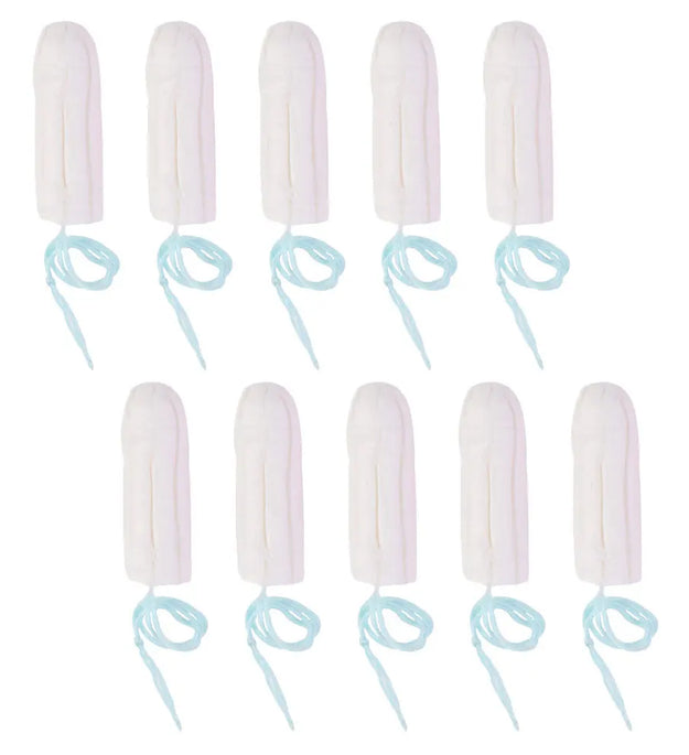 10Pcs Female Sanitary Tampons One-Time Lightweight Breathable Smooth Push- Travel Friendly Women Menstrual Care