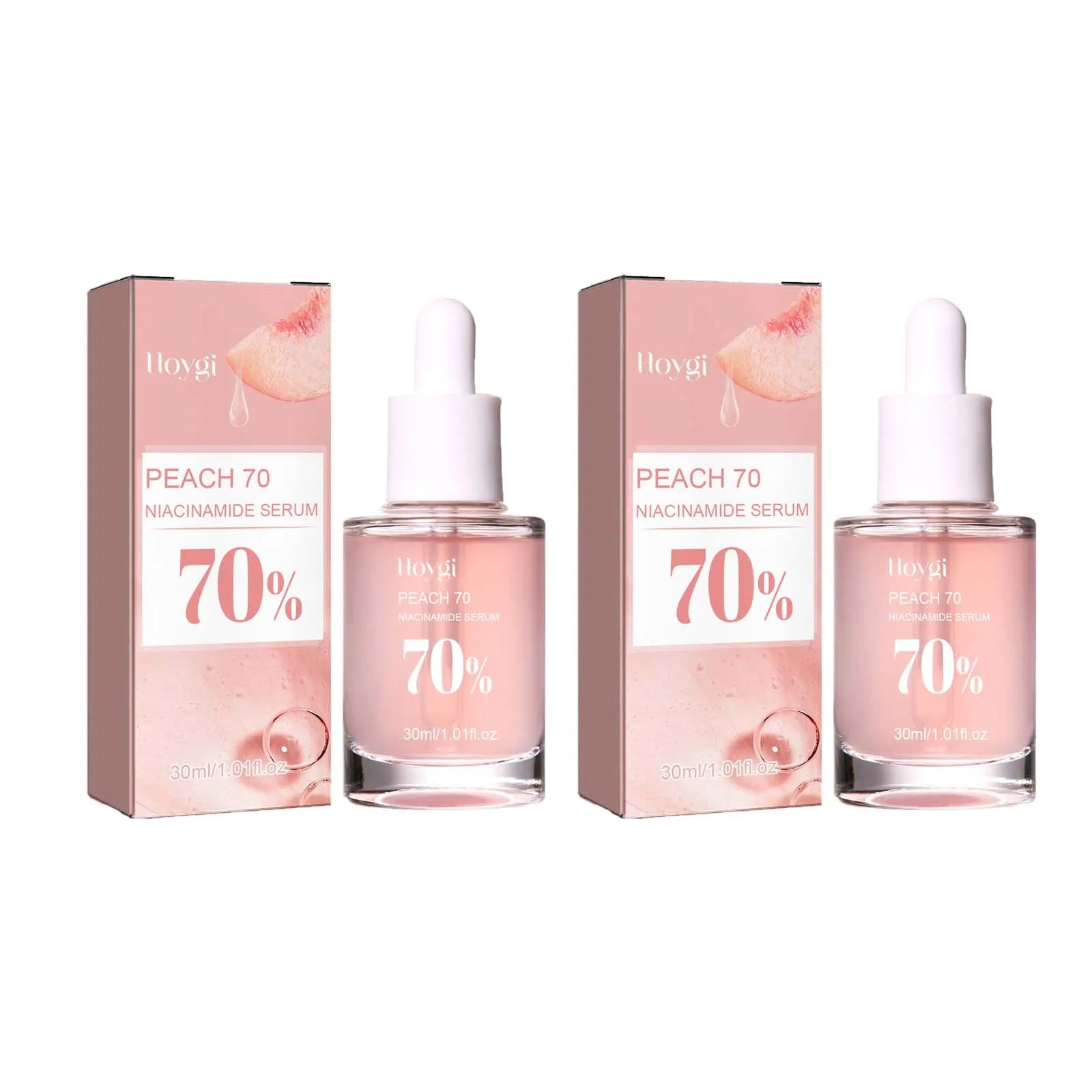 Peach 70% Niacinamide Facial Serum Fade Melanin Moisturzing Shrink Pores Smooth Brightening Skin Care Dark Spot Remover Serum - BlissFully