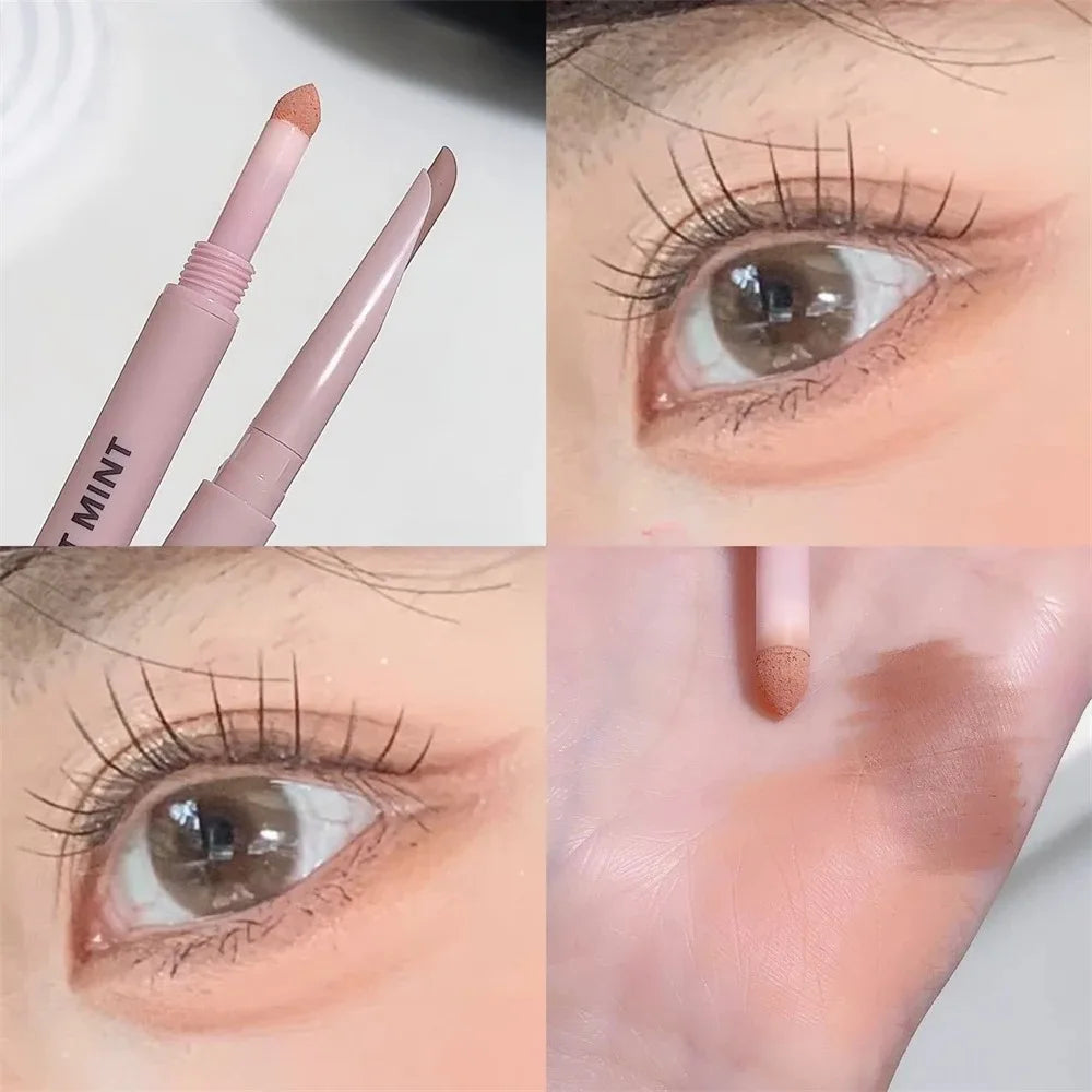 Double-end Lying Silkworm Eyeliner Pencil Diamond Glitter Matte Aegyosal Pen Brightening Cream Shadow Highligher Eye Makeup