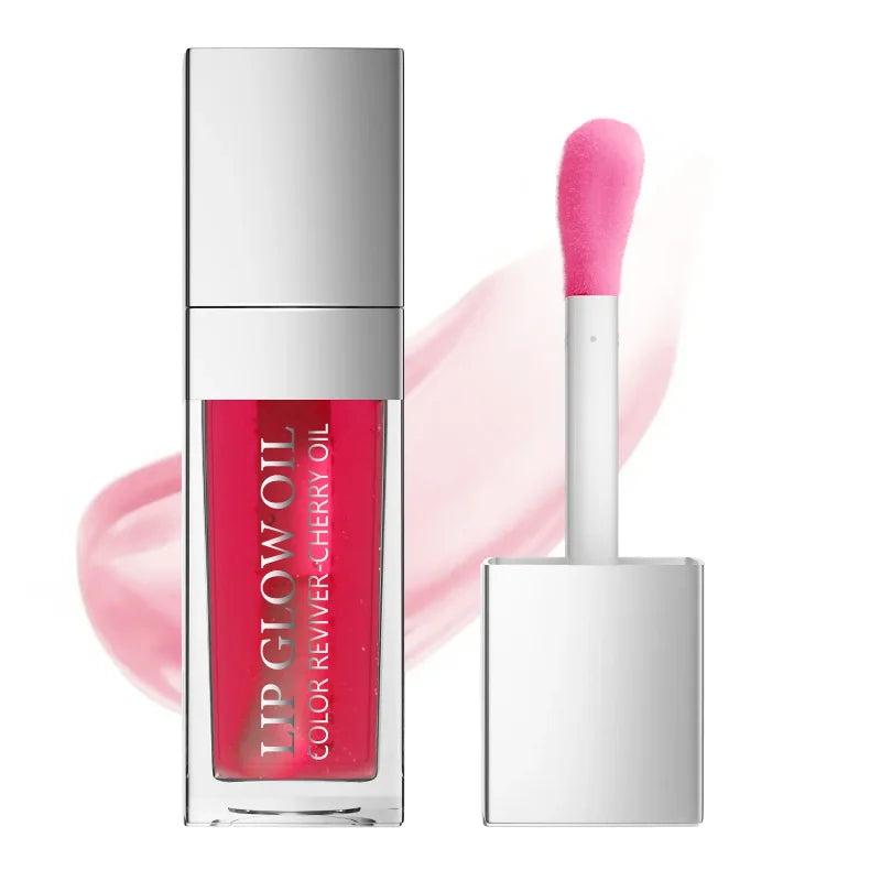 Sext Lip Oil 8ml Cherry Pink Lips Plumper Gloss Hydrating Plumping Lips Coat Tinted Lip Plumper Serum Lips Glow Oil Makeup