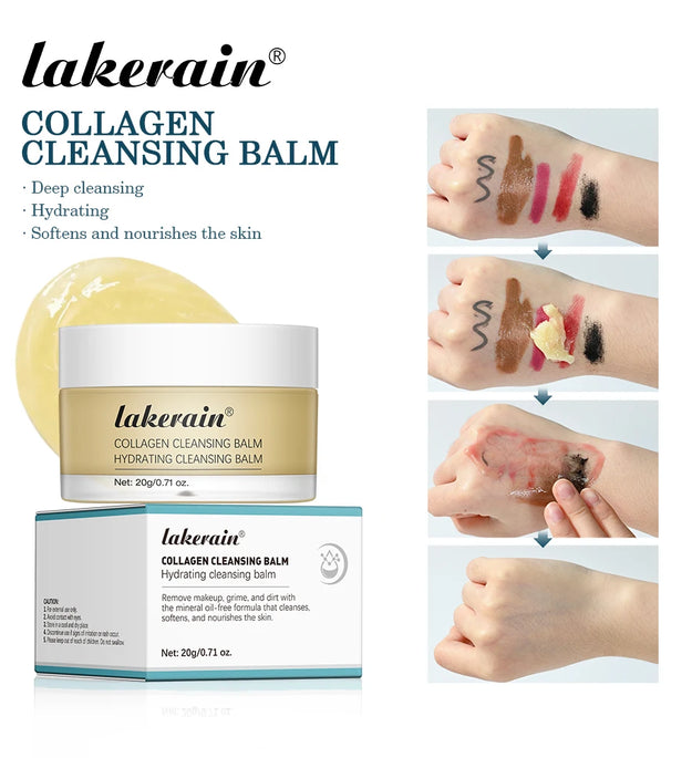 Original Collagen Cleansing Balm Nourishing Cream Makeup Remover Mild Non-irritating Moisturizing Non-greasy Cleansing Balm