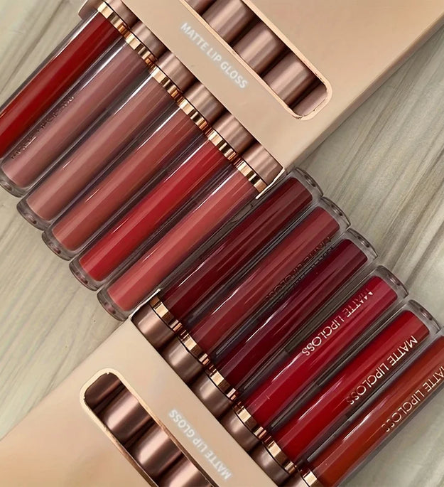 Matte lip gloss AB two sets, not stained with cup mouth red lip gloss