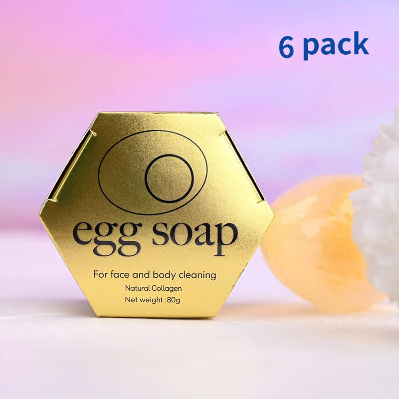 Natural Collagen Egg Soap 80g Wholesale Collagen Bath Soap Bar Cleaning Hydrating Moisturizing Soap
