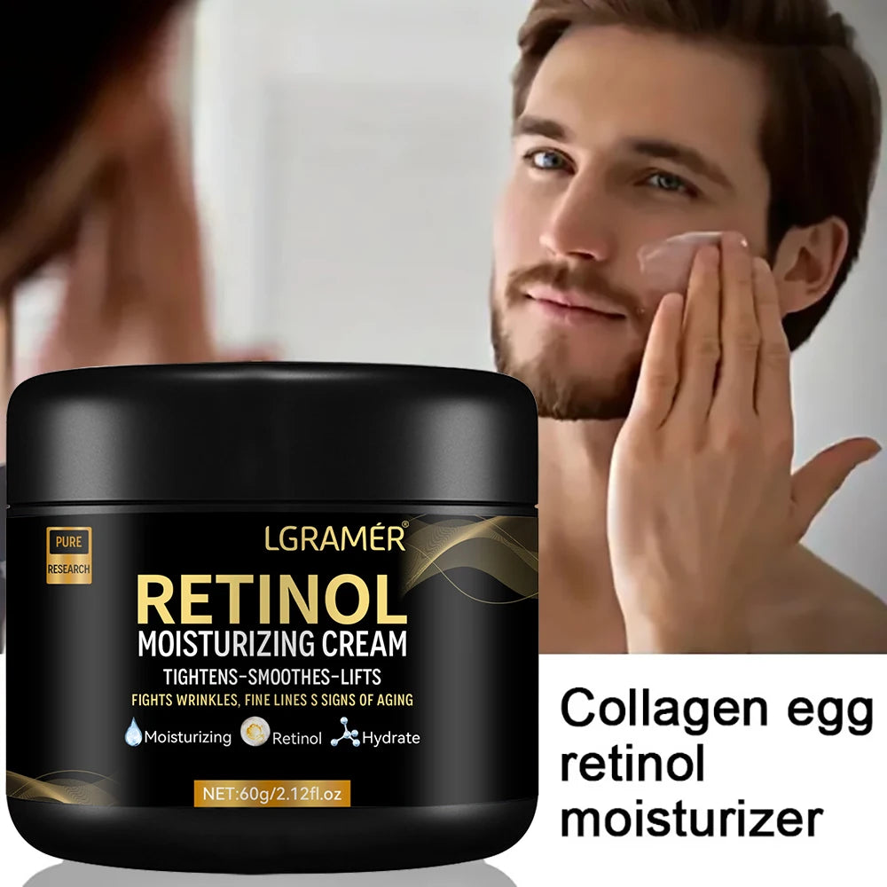 Men's Retinol Face Moisturizer Moisturizing Retinol Cream Anti-Wrinkle Aging Moisturizing Shrink Pores Whitening Smooth Retinol - BlissFully