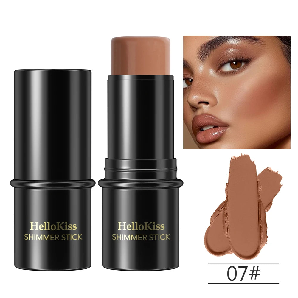 Shimmer Highlighting Bronzer Stick Face Brightening Concealer Pen Long Lasting Corrector Nose Shadow Face Contour Stick Cosmetic