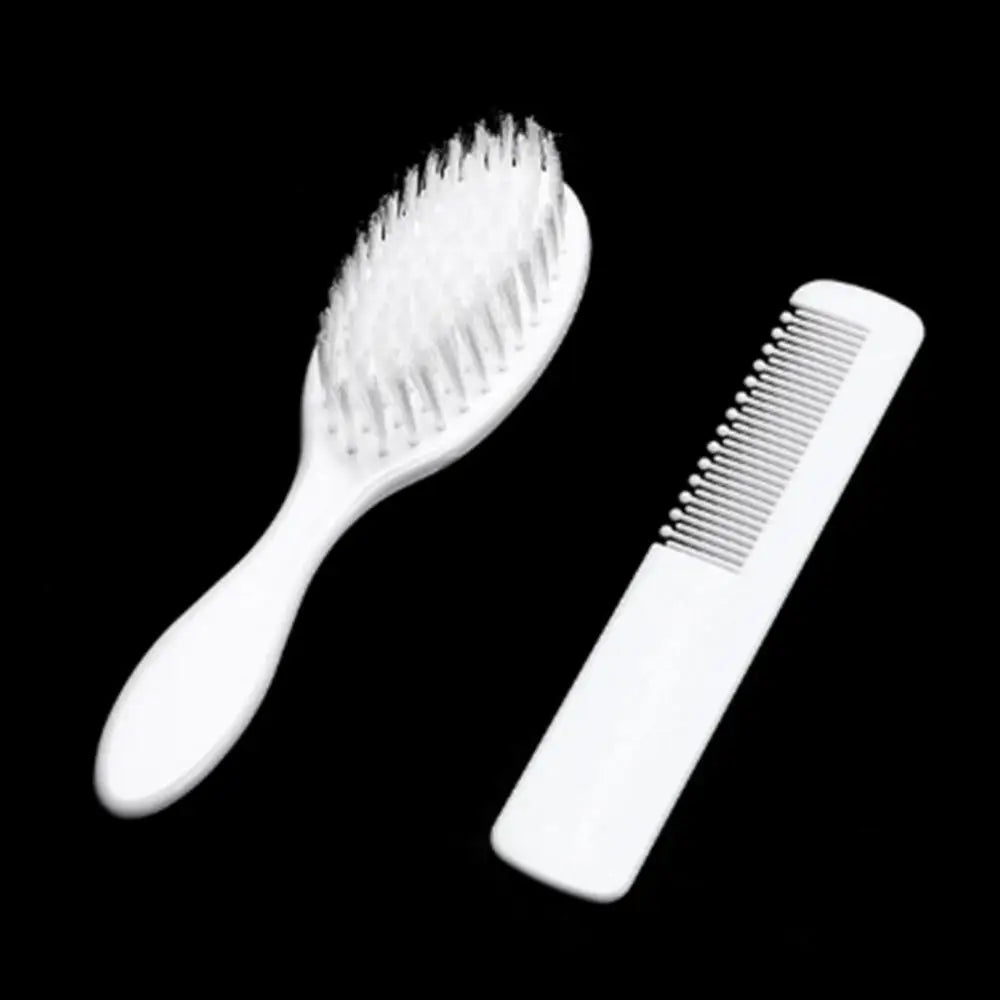 2pcs/set Infant Baby Toldder Hair Massage Comb Scalp Brush Fetal Lichen Removal Comb