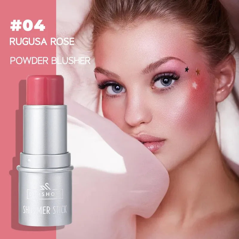 Face Brown Contouring Bronzer Stick Multifunctional Highlighter Blush Silkworm Brightening Sculpt Facial Outline Shadow Cosmetic