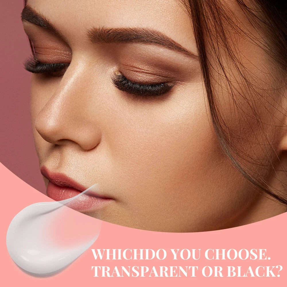 Eyelash Extension Glue Long Lasting Makeup Lashes Extension Glue for Eyelashes Waterproof Fast Dry Transparent Eye Lash Glue