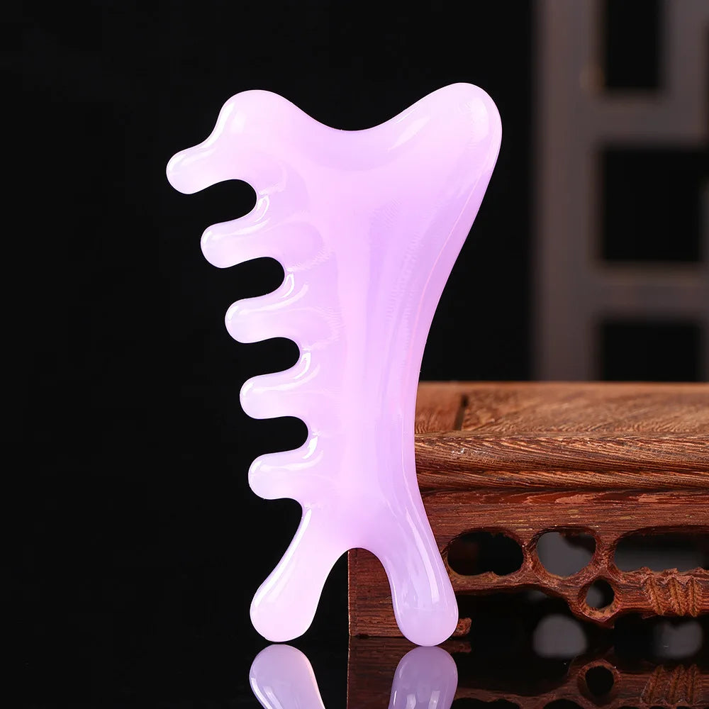 Guasha Beautiful Massage Beeswax Scraping Massage Scraper Face Massager Acupuncture Gua Sha Eye Face Board SPA Massage Tool