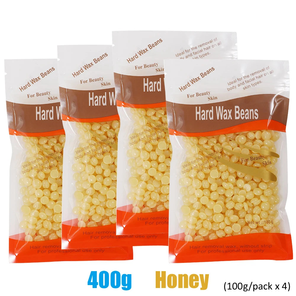 500g/200g/50g Hard Wax Beans for Hair Removal Body European Brazilian Pearl for Wax Warmer Waxing Beans for Wax Heater Machine