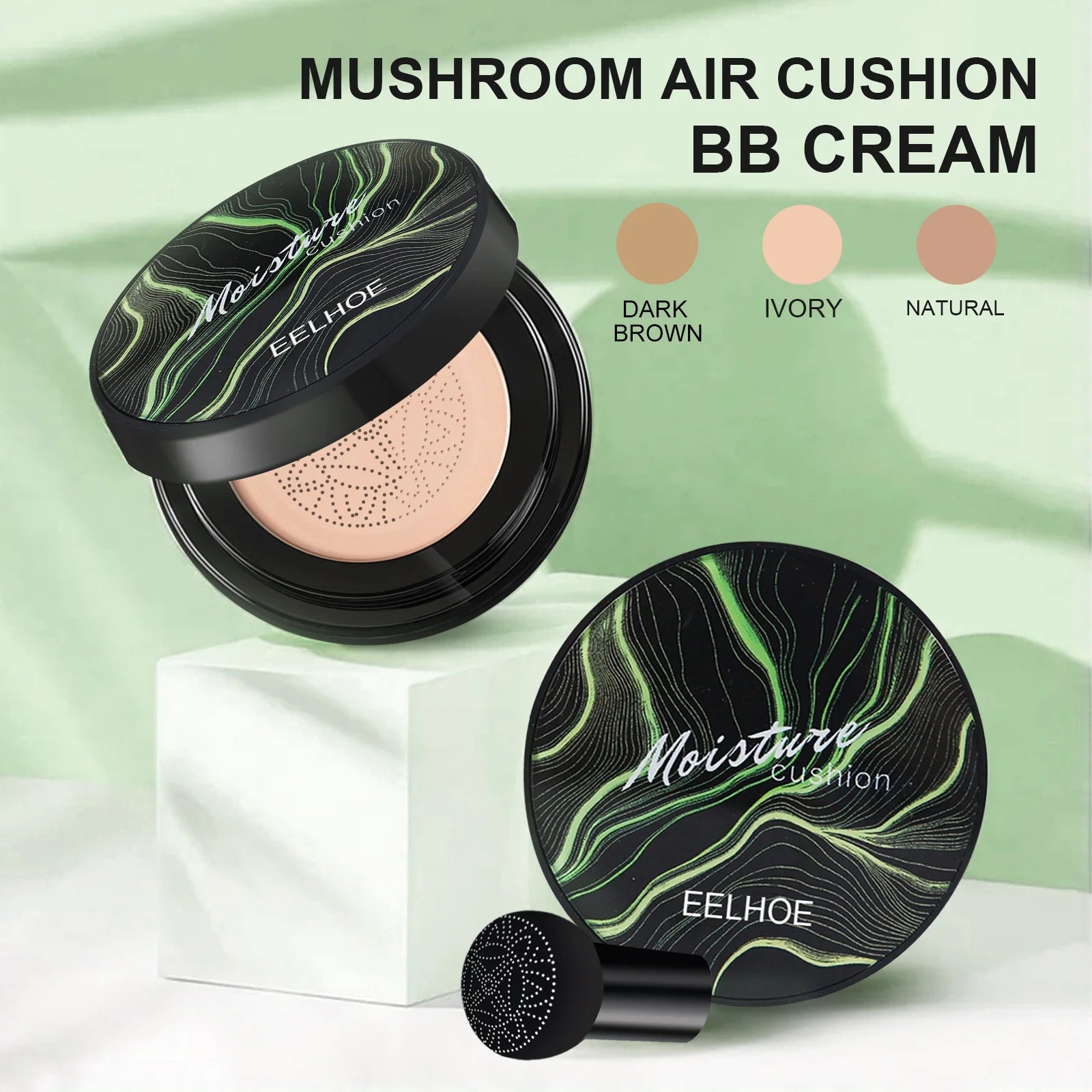 Mushroom Head Air Cushion BB Cream Deeply Moisturizes Face Covers Facial Imperfections & Acnes Waterproof Whitening Oil Control
