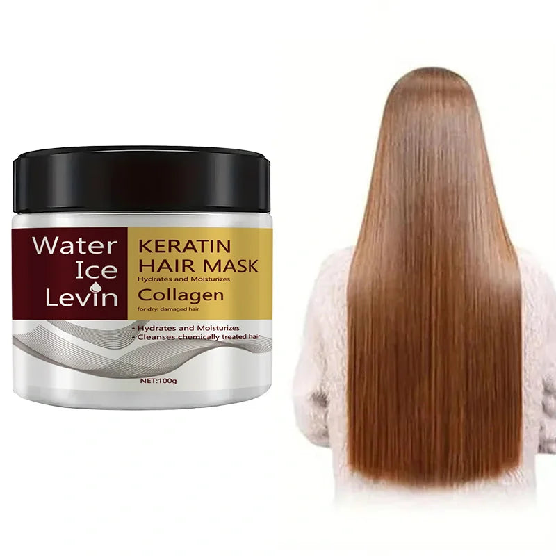 Keratin Collagen  Hair Mask Dual Oil Control Moisturizer Conditioner Soft Smooth Frizz Damaged Repair Revitalize Hair Care
