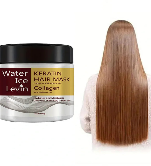 Keratin Collagen  Hair Mask Dual Oil Control Moisturizer Conditioner Soft Smooth Frizz Damaged Repair Revitalize Hair Care