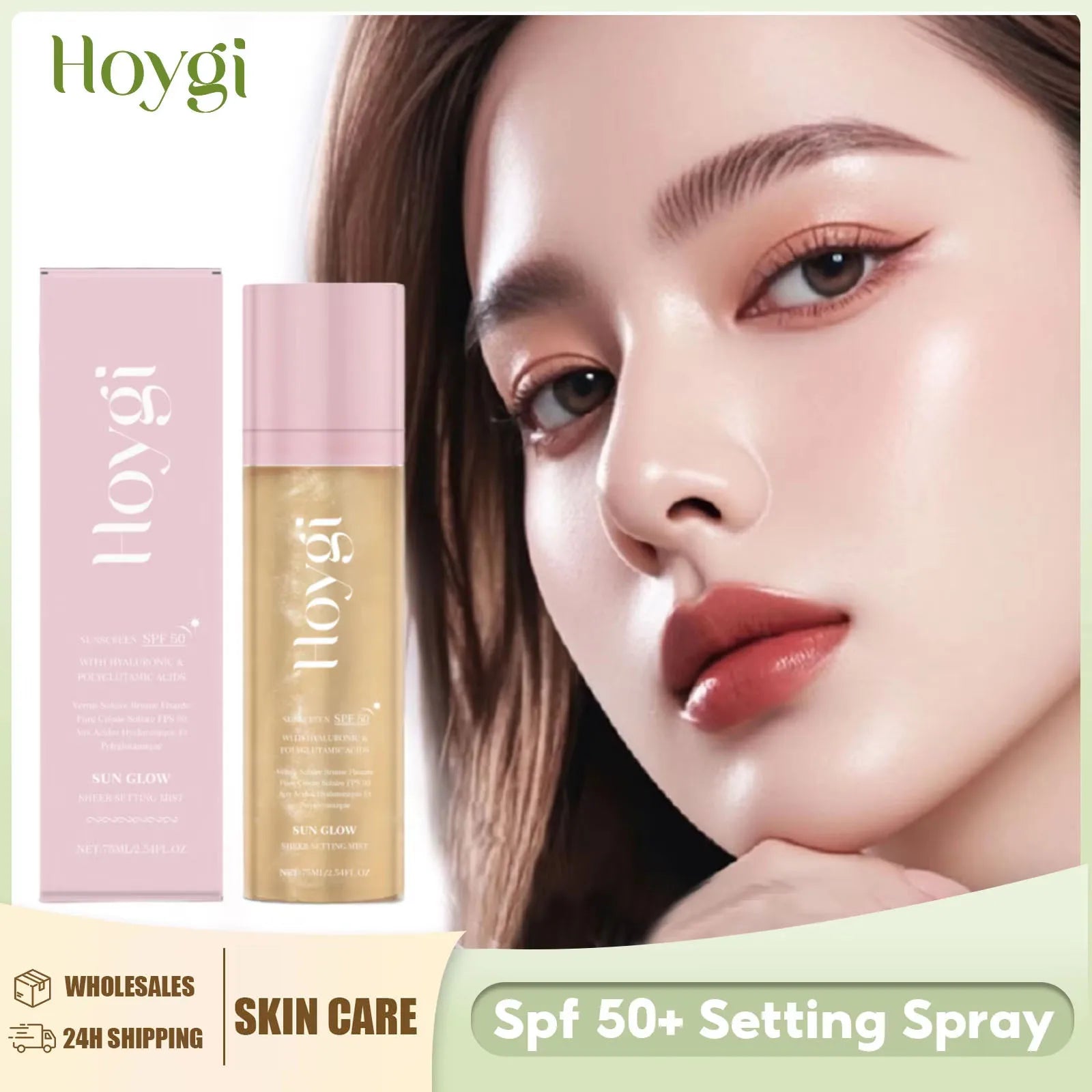 Hoygi Spf 50+ Setting Spray Oil Control Long Lasting Matte Natural Non Greasy Waterproof Fast Film Formation Fixer Makeup Spray - BlissFully