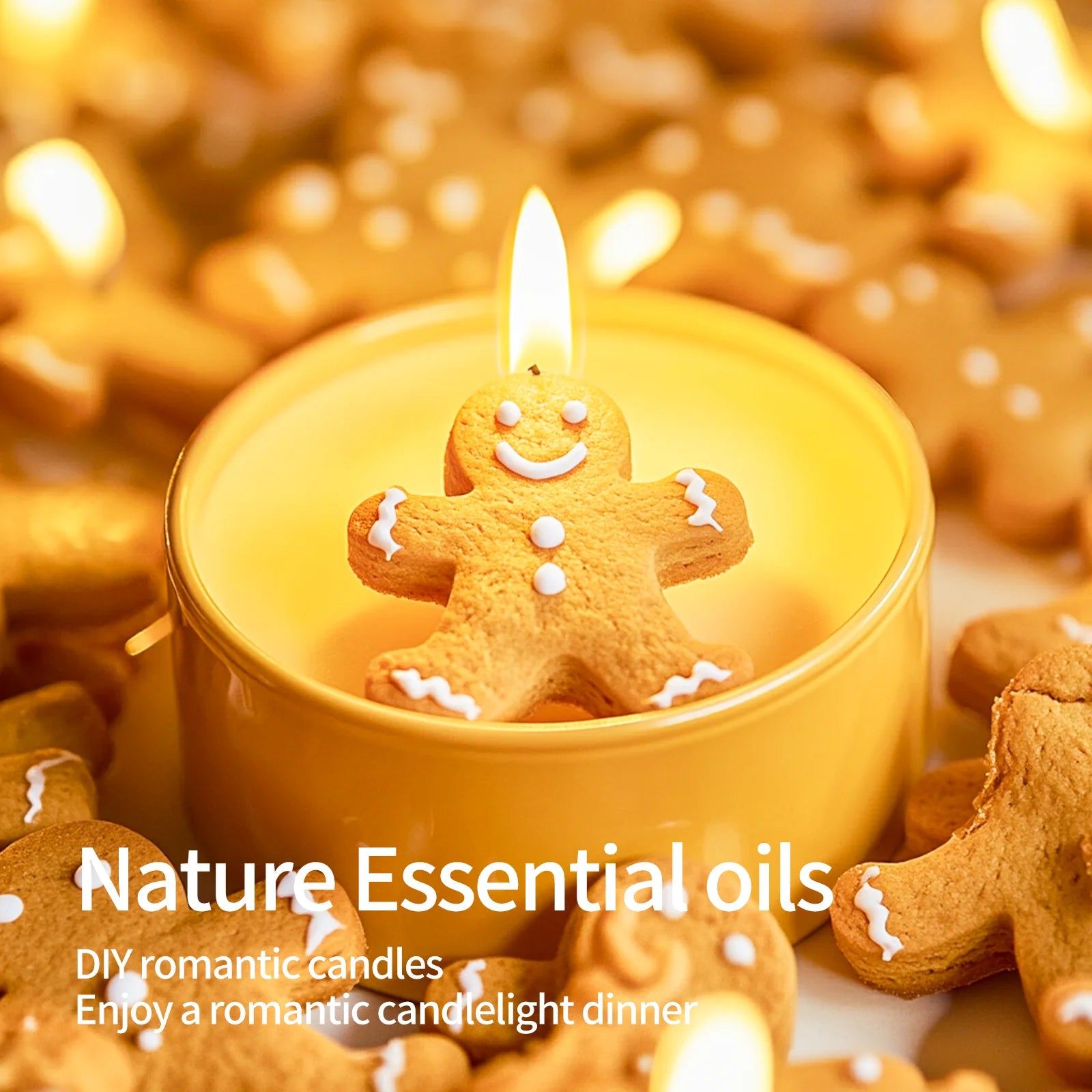 10ml 60ml Gingerbread Man Essential Oils Christmas fragrance DIY skincare oil massage oil candle Festival gifts