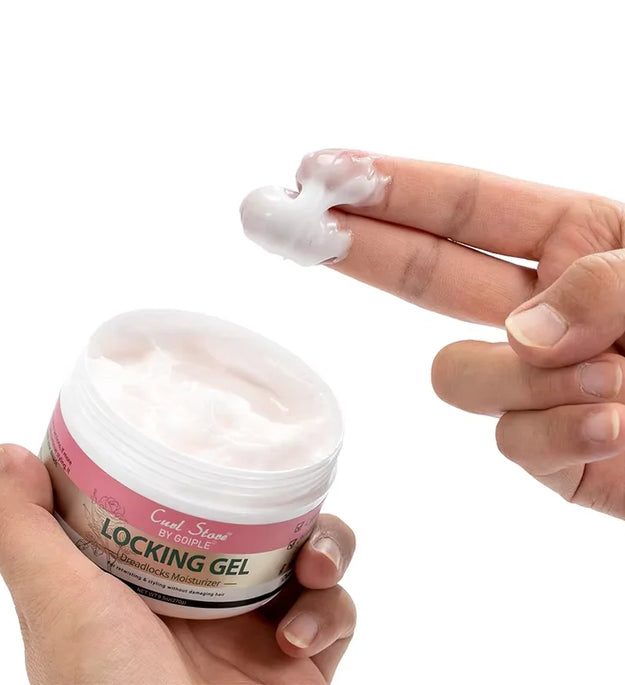 GOIPLE 9.5oz Rose Water Locking Gel Strong Hold Dreadlocks Moisturizer Anti Frizz Hair Gel Locks and Twist Braid Conditioner