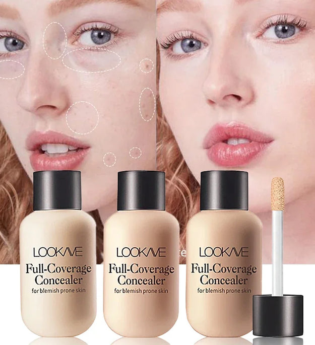 Waterproof Liquid Concealer Foundation Cream Lasting Full Coverage Acne Spot Dark Circles Concealer Cream Face Makeup Cosmetic