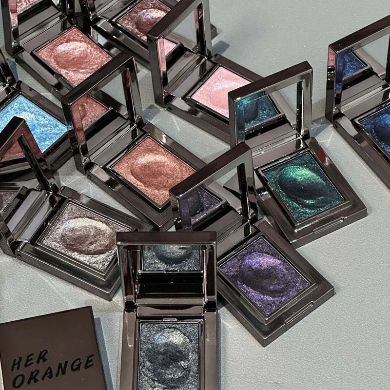 Chameleon Dark Green Eyeshadow Palette Fine Easy-To-Apply Sparkling Pearlescent Mashed Potato Eye Shadow Brightening Makeup