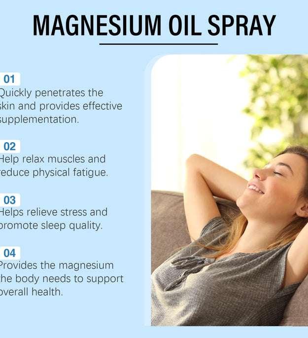 Essential Oil Magnesium Spray Relieves Muscle Body Pain Smoothes Softens Skin Magnesium Oil Spray Relaxation Better Sleep Care - BlissFully