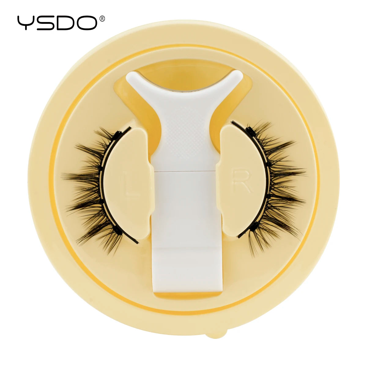 YSDO Soft Magnetic Eyelashes No Glue Needed 1 Pair Natural Short 3D False Lashes Reusable Easy Apply Magnetic Lashes Kit Makeup