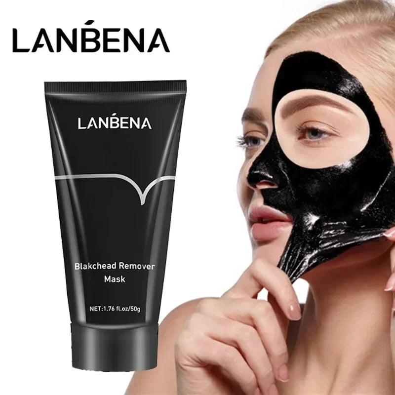 LANBENA Remove Blackhead Mask Shrinking Pore Deep Cleaning Mask Improve Rough Skin Acne Treatment Skin Brighteing Care Beauty - BlissFully