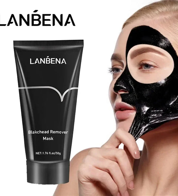 LANBENA Remove Blackhead Mask Shrinking Pore Deep Cleaning Mask Improve Rough Skin Acne Treatment Skin Brighteing Care Beauty - BlissFully