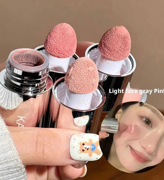 Velvet Liquid Blush Matte Sponge Head Blusher Natural Lasting Brighten facial Contour Blush Tint Makeup