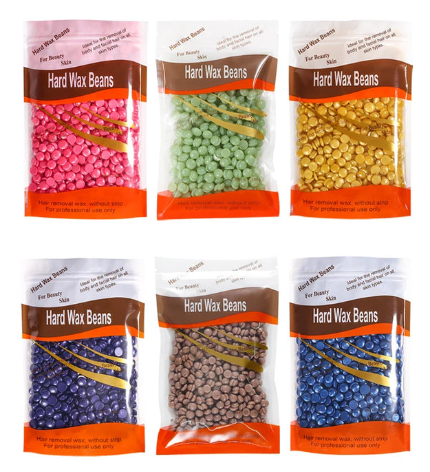 50g Hot Wax Hair Removal Depilatory Waxing Wax Beads for Wax Heater Painless for Body Hairs Removal Beans