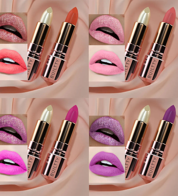 Matte Lipsticks Long Lasting Pink Red Lipstick Waterproof Natural Nude Moisturizing Hydrating High Pigmented Smooth Velvet