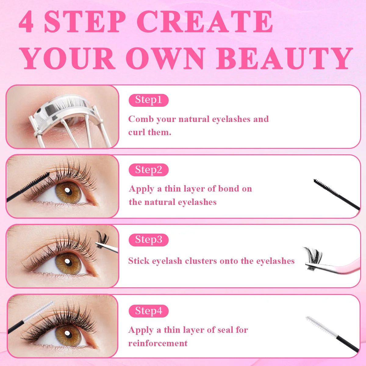 Lash Bond and Seal 10ml Individual Lashes Glue and Seal Super Strong Hold Lash Extension and Lash Glue Remover 5ml Kit